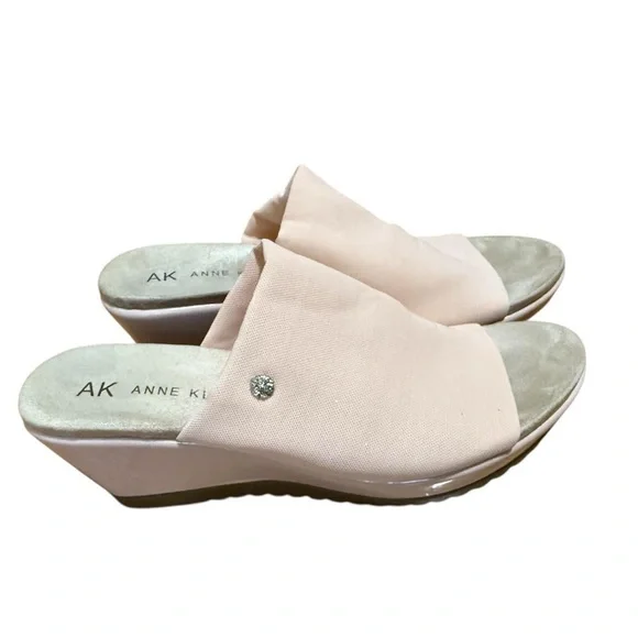 Anne Klein Women's Pink Wedge Slides - Picture 3 of 3